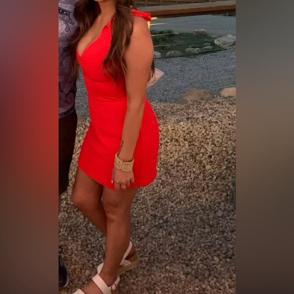 Amanda Uprichard Allora Mini Dress - Red